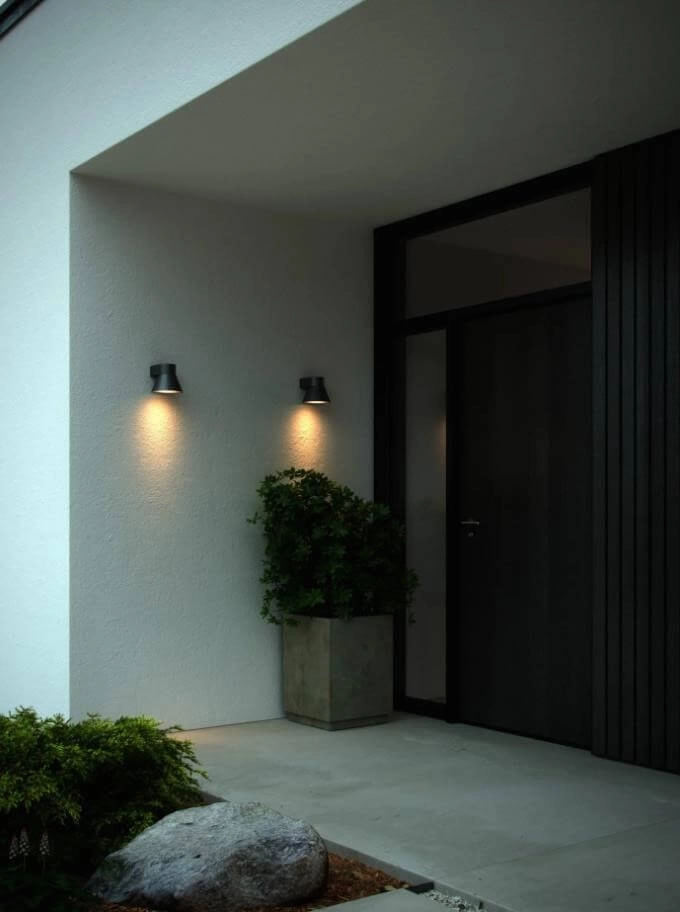 Lampe d'extérieur noire Kyklop Cone blanc Nordlux 5704924015526