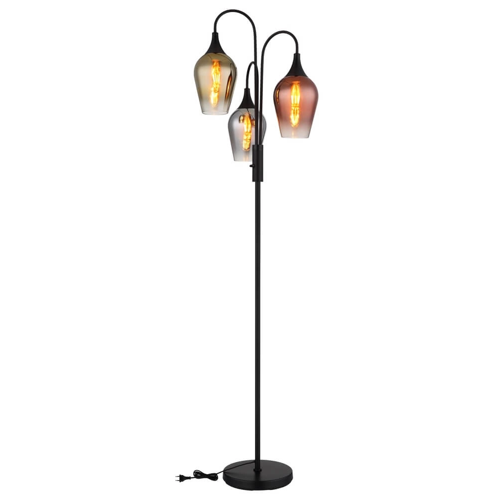 Lampadaire Lavus Verre coloré 3 lumières Globo 9007371474202