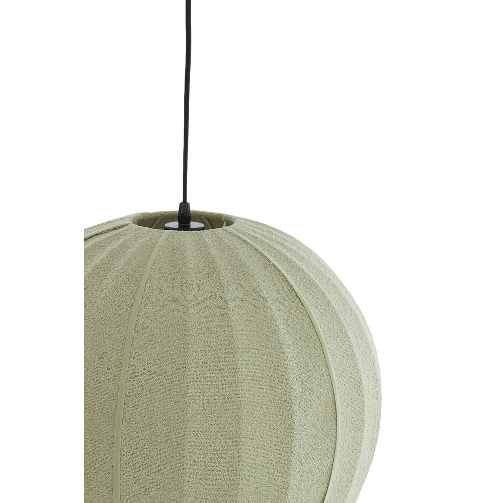 Lampe suspendue Bouclé Zagori Ø 35cm - vert menthe Light & Living 8717807793043