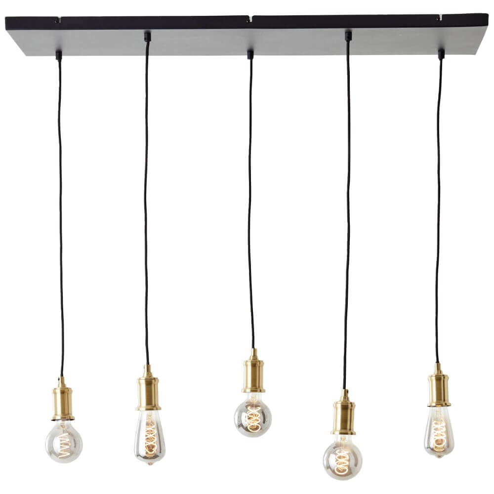 Lampe suspendue Darcia avec 5 pendules Brilliant 4004353411694