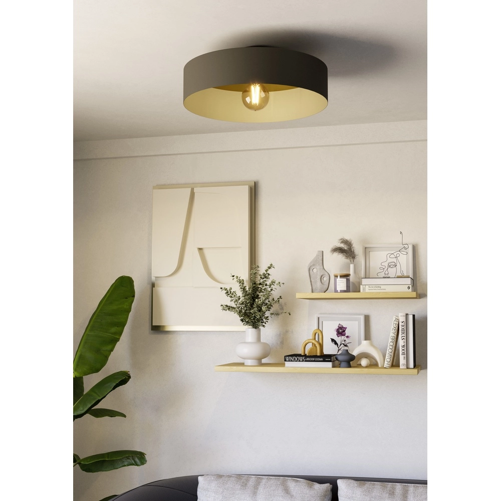 Lampe de plafond scandinave Duaia Ø 42cm - cappuccino Eglo 9008606328000