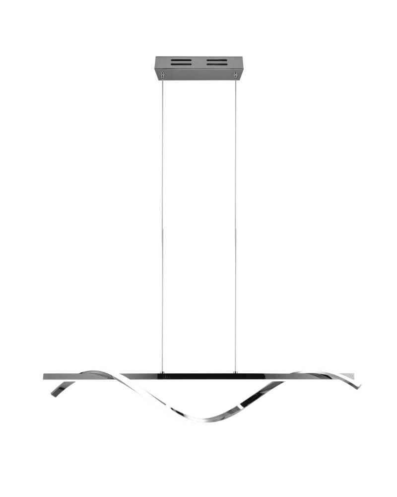 Lampe suspendue Isabel Chromé de 100 cm de long Trio 4017807561357