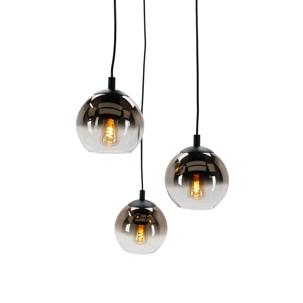 Suspension Ariscani 1 3 lumières noir rond Eglo 9008606358069