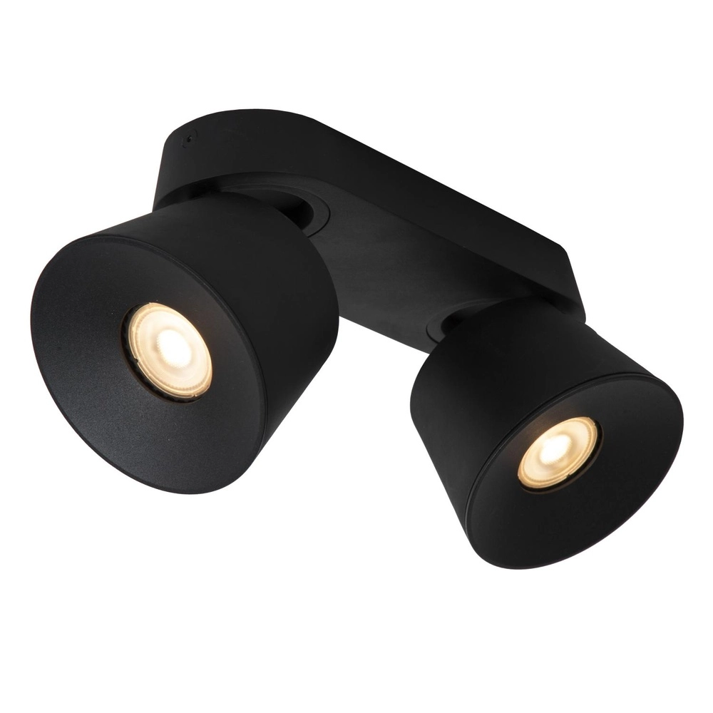 Projecteur de plafond Trigono Double Noir Lucide 5411212093134