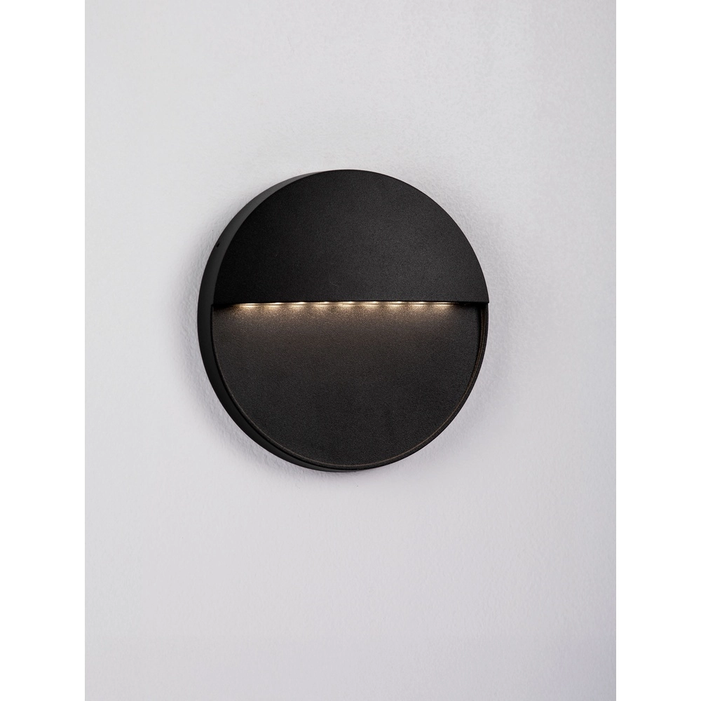 Applique murale ronde Rodix noir Lyora 5212017478894