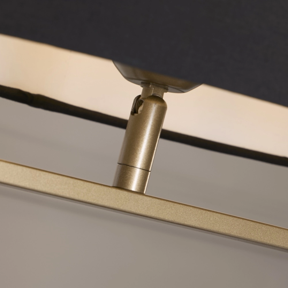 Lampe de table Sleek bronze avec capuchon noir Searchlight 5053423305431