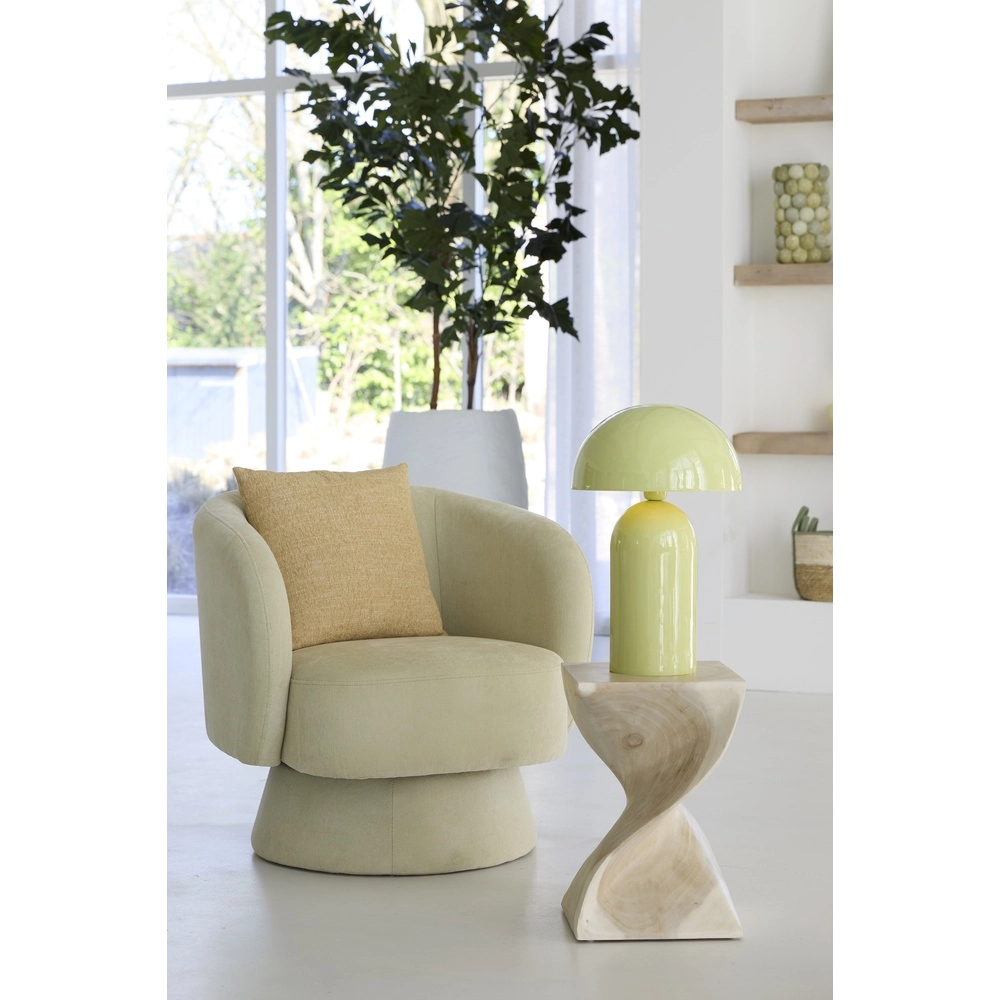 Lampe de table champignon Tolima vert clair brillant - Ø 31cm Light & Living 8717807807863