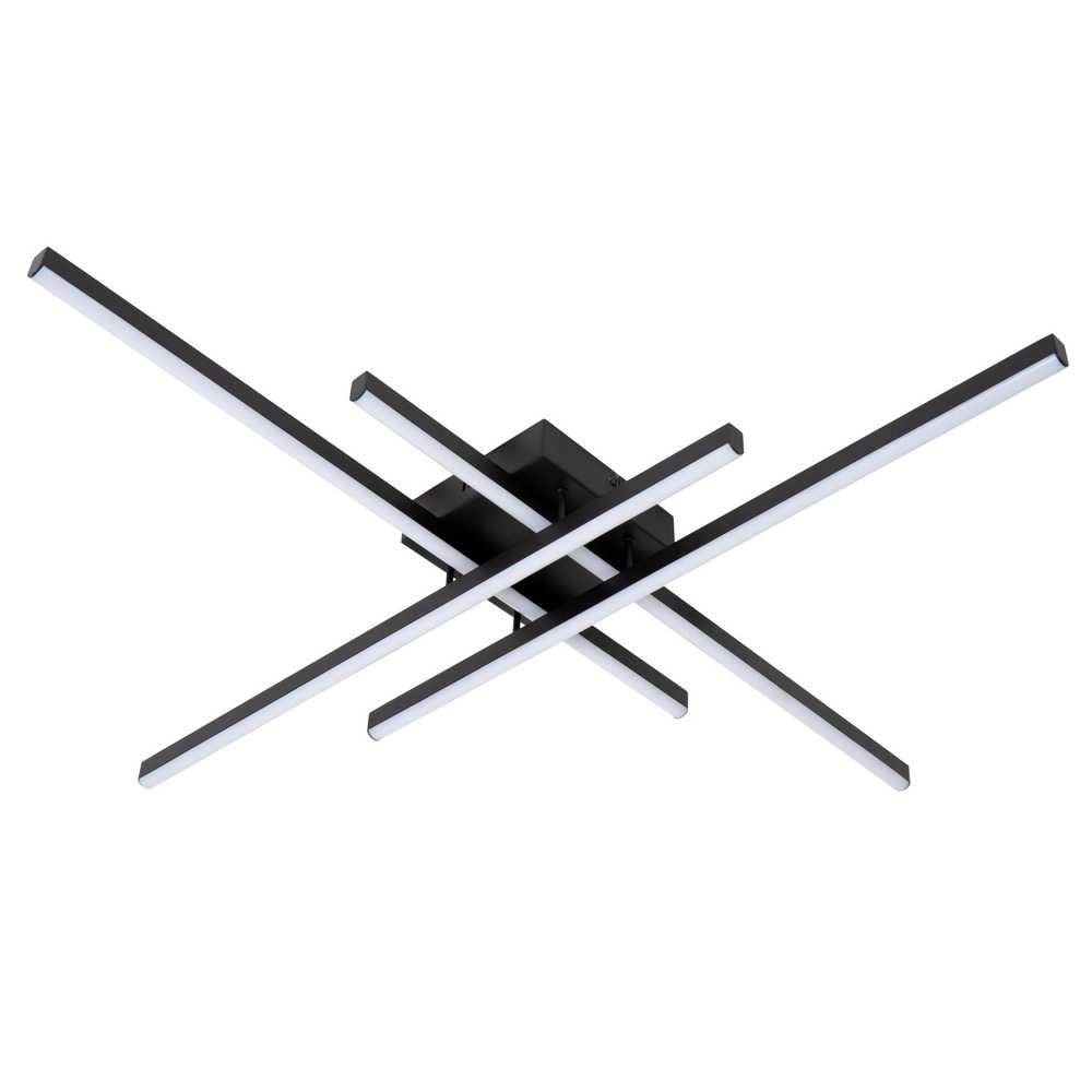 Lampe de plafond moderne Novak noir dimmable