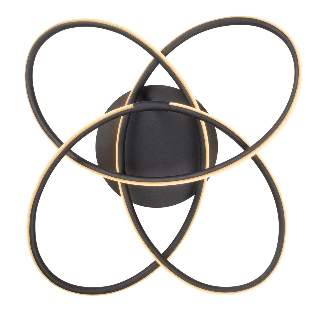 Lampe de plafond à design Panda noir Ø 60 cm Globo 9007371400430