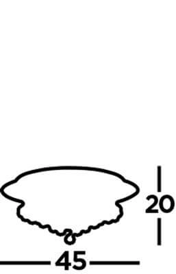 Lustre de plafond Hanna 45cm chromé avec cristal Searchlight 5013874355478