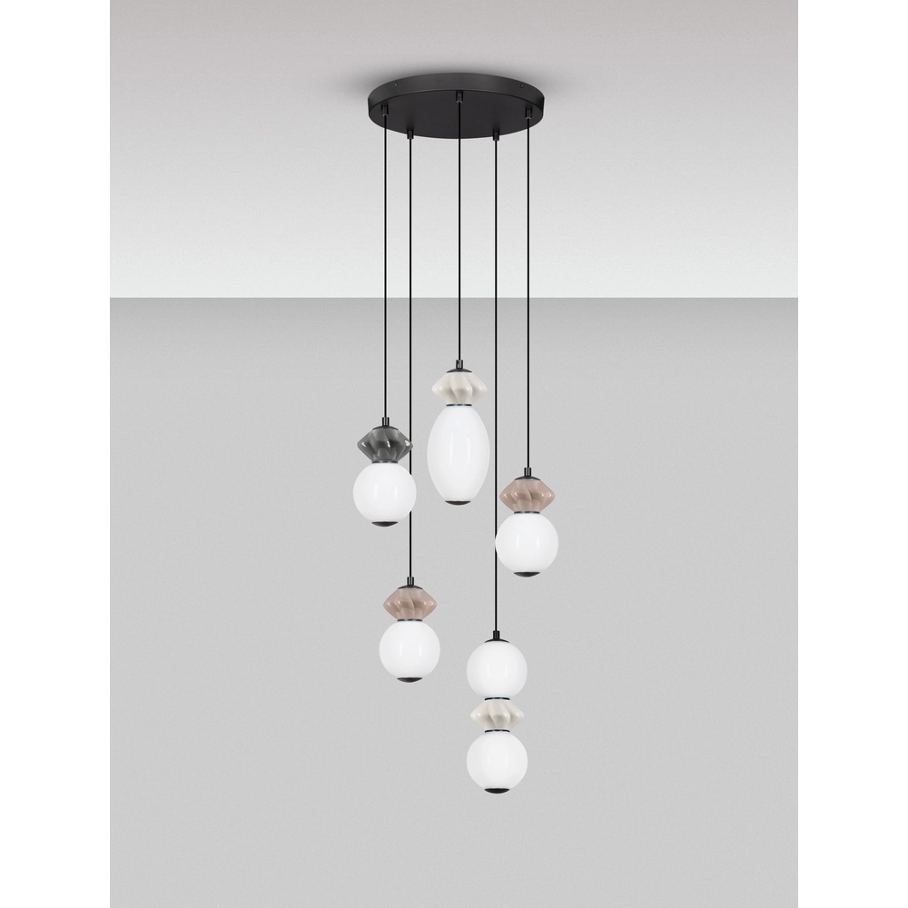 Suspension Pallina 5 lumières Lyora 5212017484031