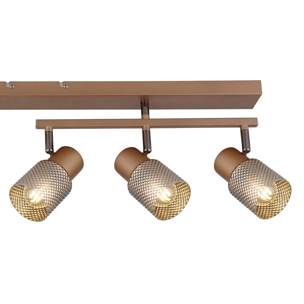 Lampe de plafond Satella 5-café brun clair Globo 9007371471577