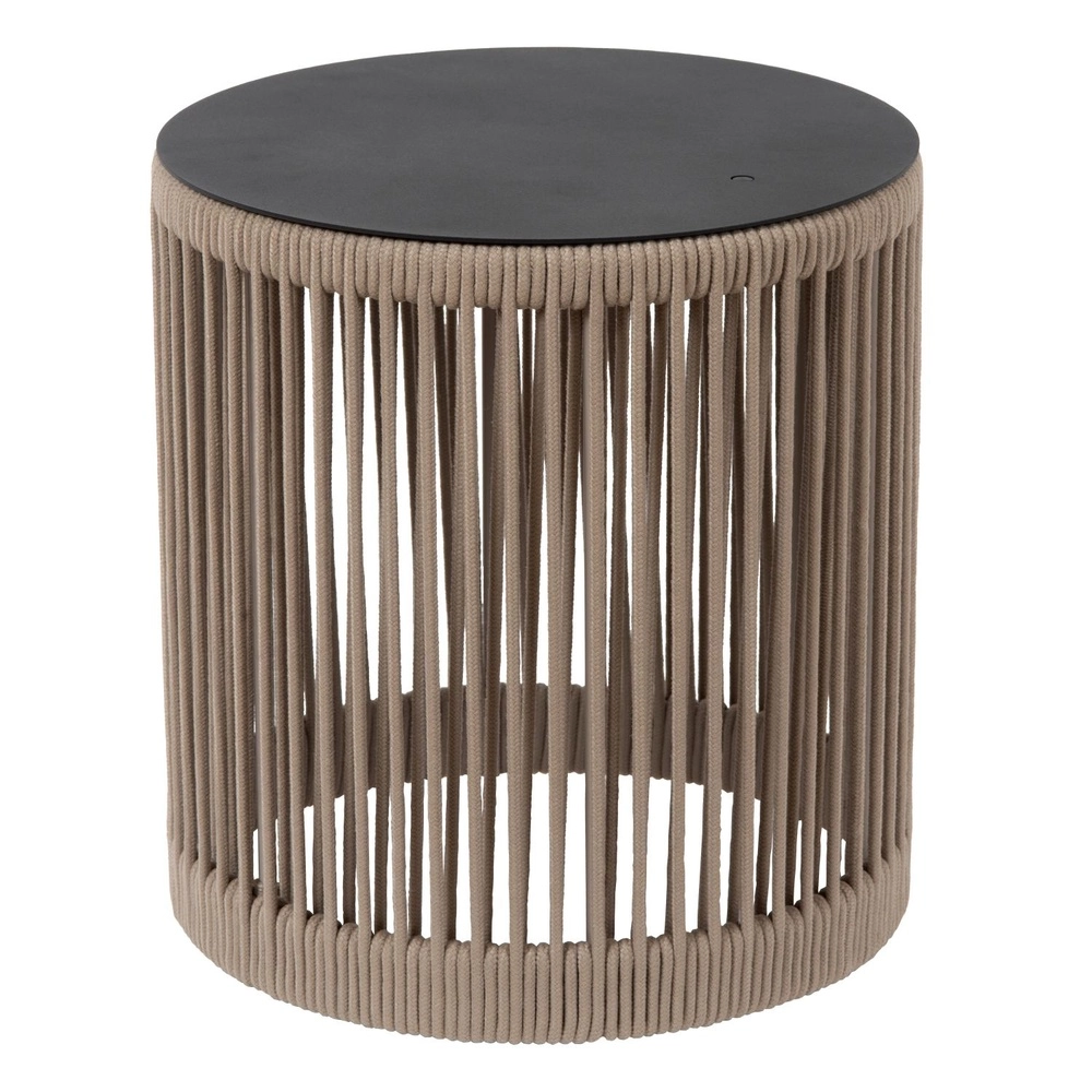 Lampe sur pied rechargeable Pingi taupe 36,5 x Ø 33,5 cm