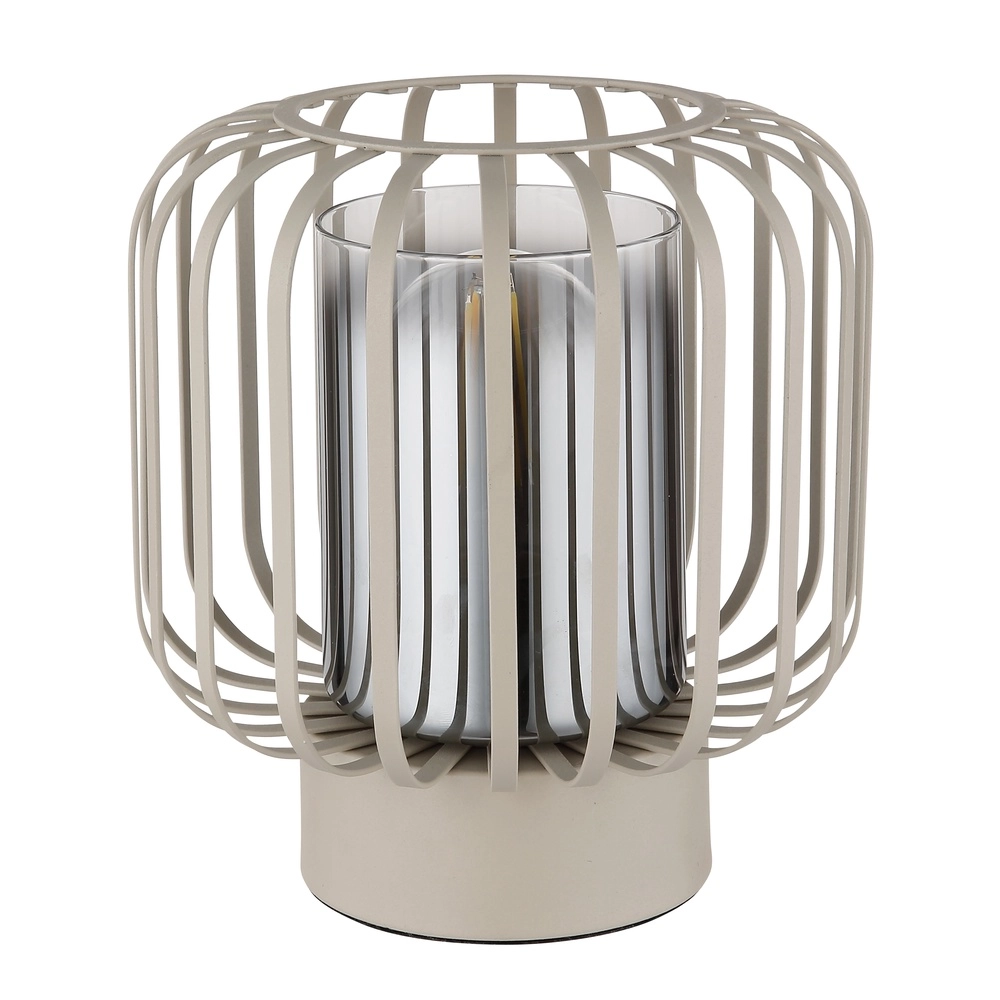 Lampe de table Alfred brun sable Ø 18cm Globo 9007371522613