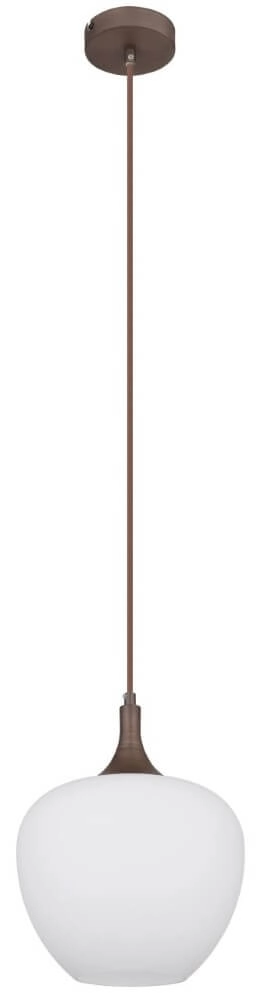 Lampe à suspension marron Maxy 1 lumière Ø 24cm Globo 9007371445356