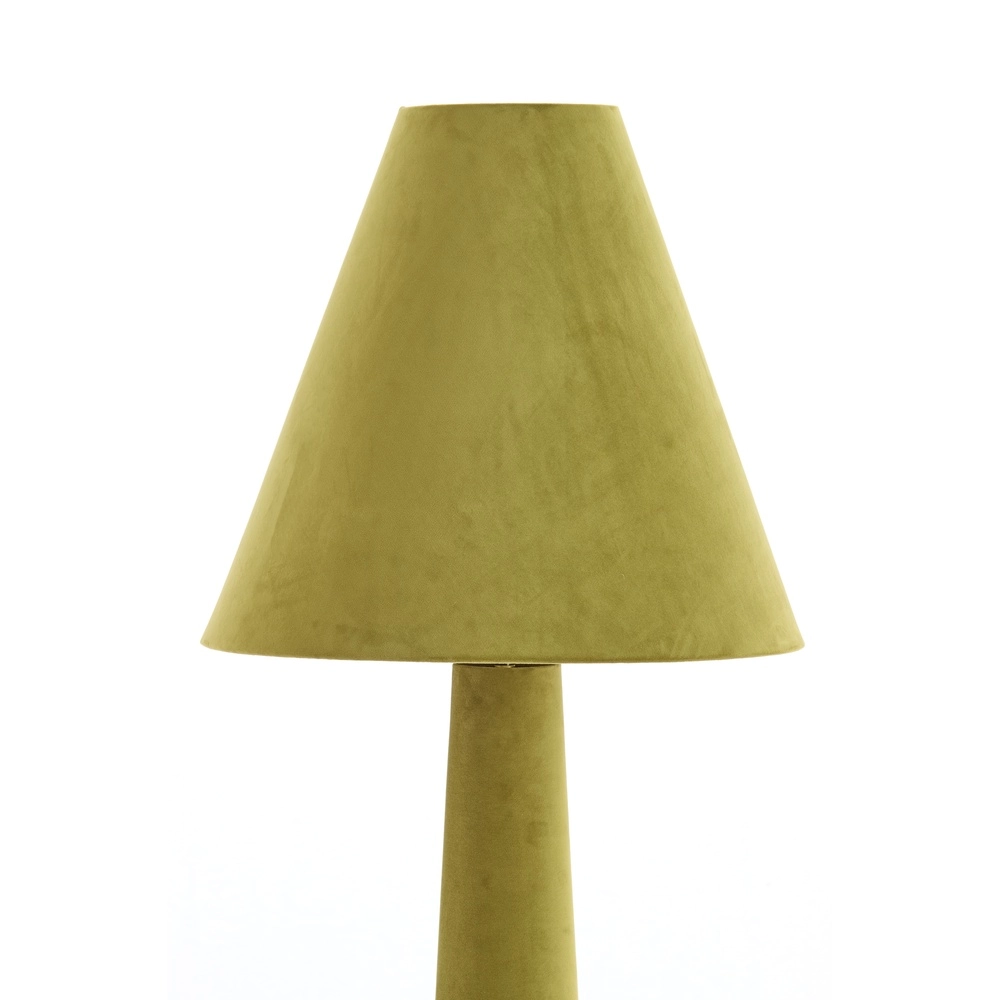 Lampe de pied Devia Ø 50cm - velours - vert Light & Living 8717807759537