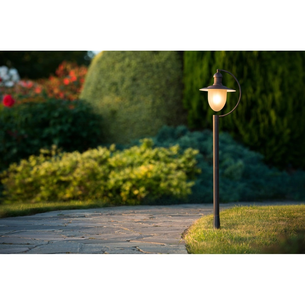 Lanterne de campagne Aruba brun rouille Ø 25cm Lucide 5411212113566