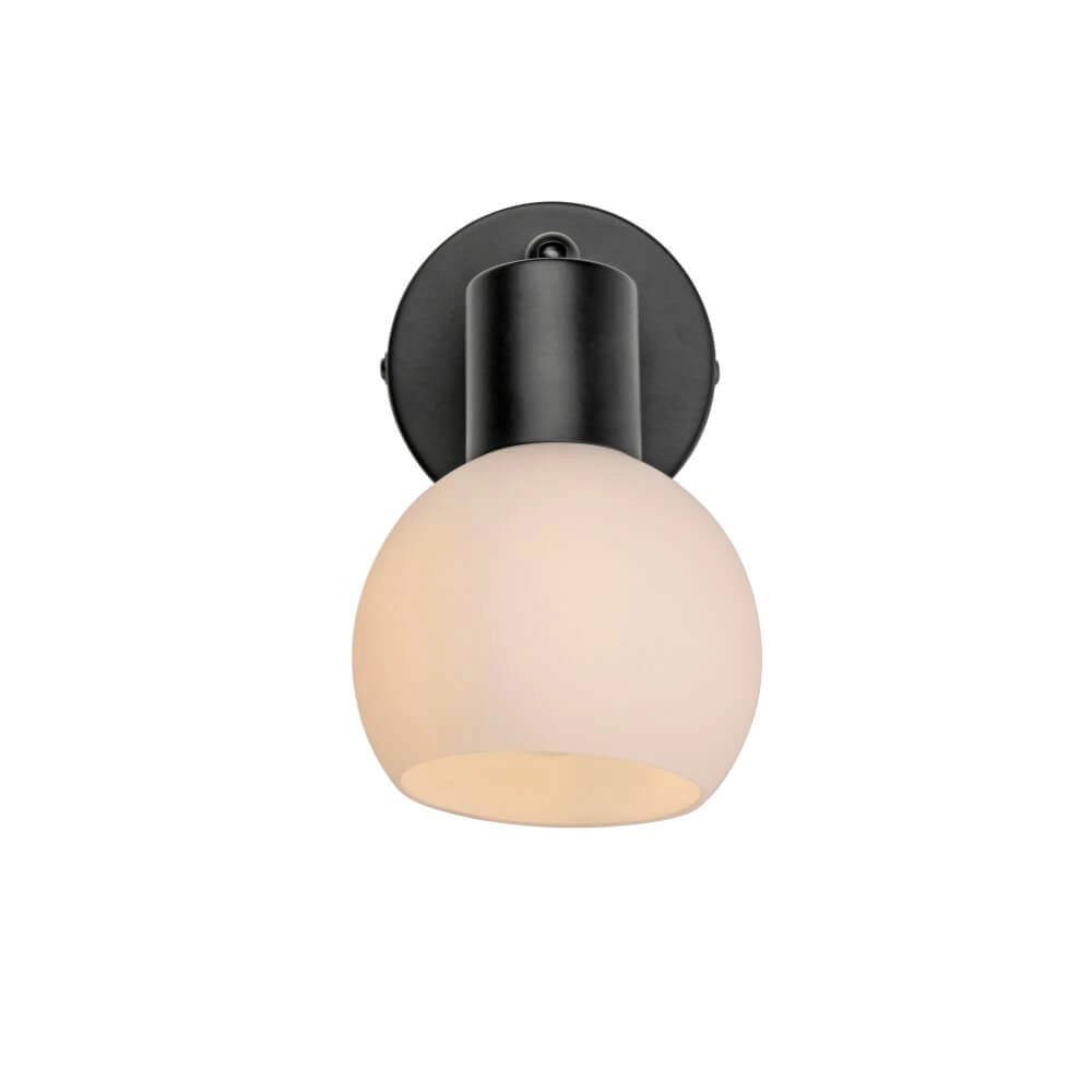 Applique noire Loki 1 lumière Just Light 4043689000752