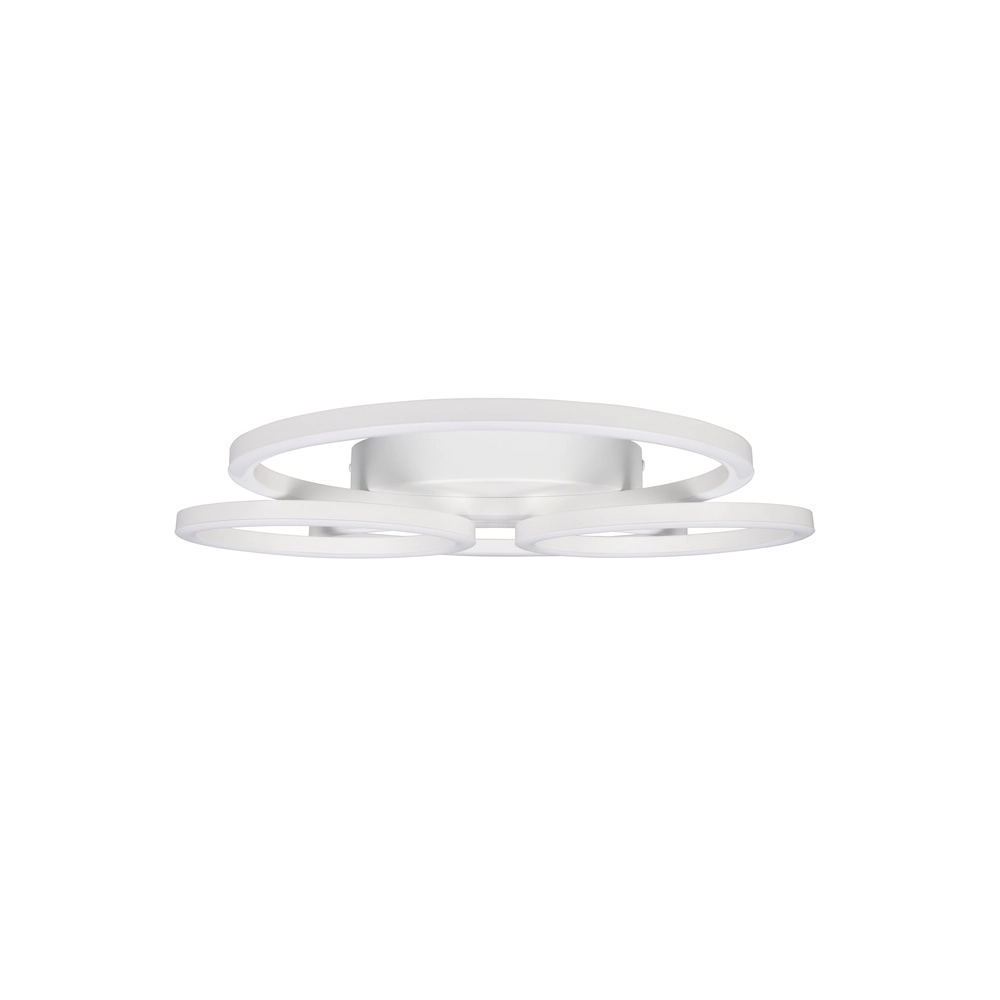 Lampe de plafond moderne Quilo Blanc rond Trio 4017807704259