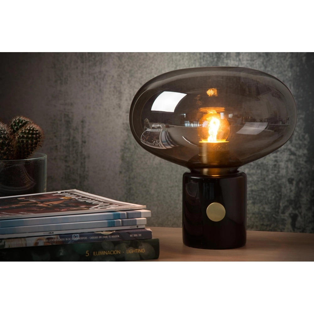 Lampe de table de conception Charlize Ø 23cm noir Lucide 5411212031006