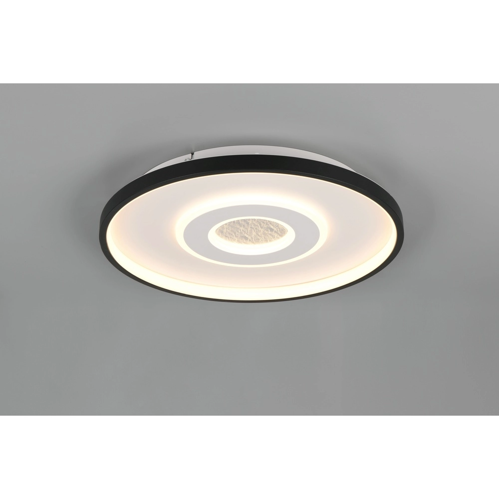Plafonnier rond Nazar noir et blanc Trio 4017807659641