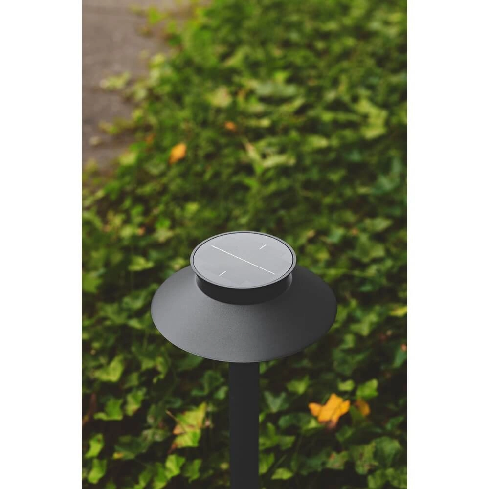 Lampe de jardin solaire Justina noir Nordlux 5704924017568
