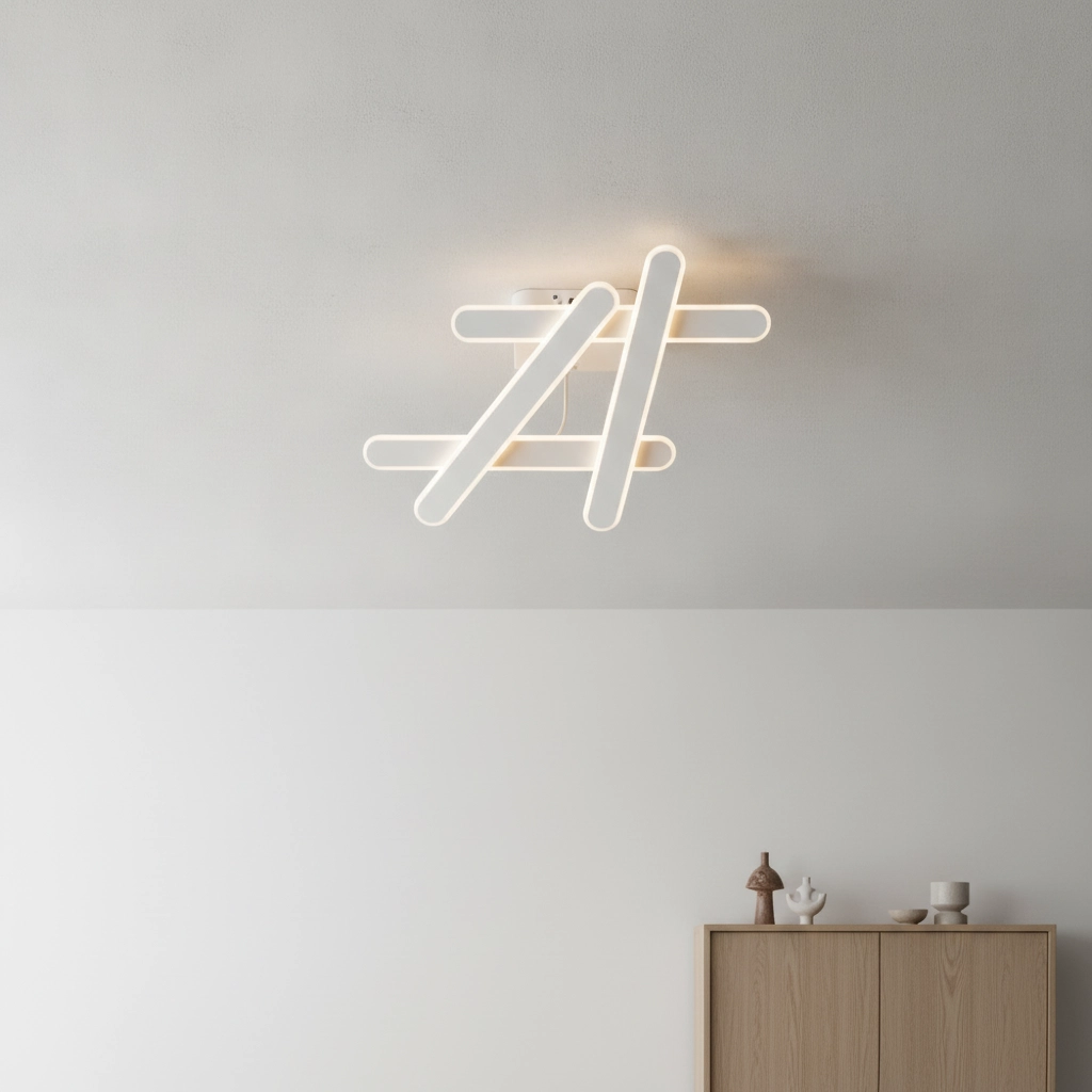 Plafonnier design Willow M blanc