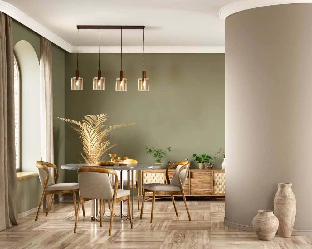 Lampe à suspension marron Sweden 4 lumières Searchlight 5053423244358