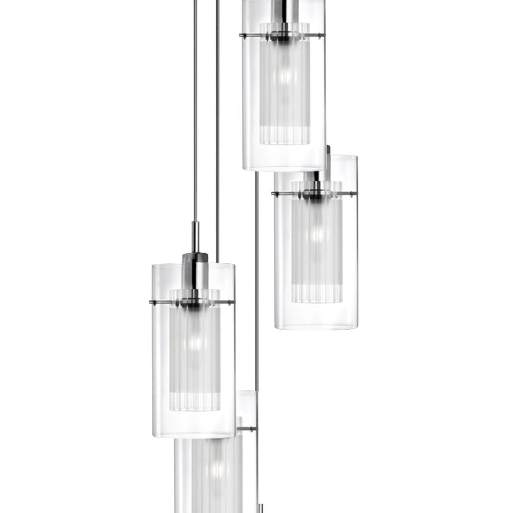 Lampe loft en verre Duo 1 Searchlight 5013874274649