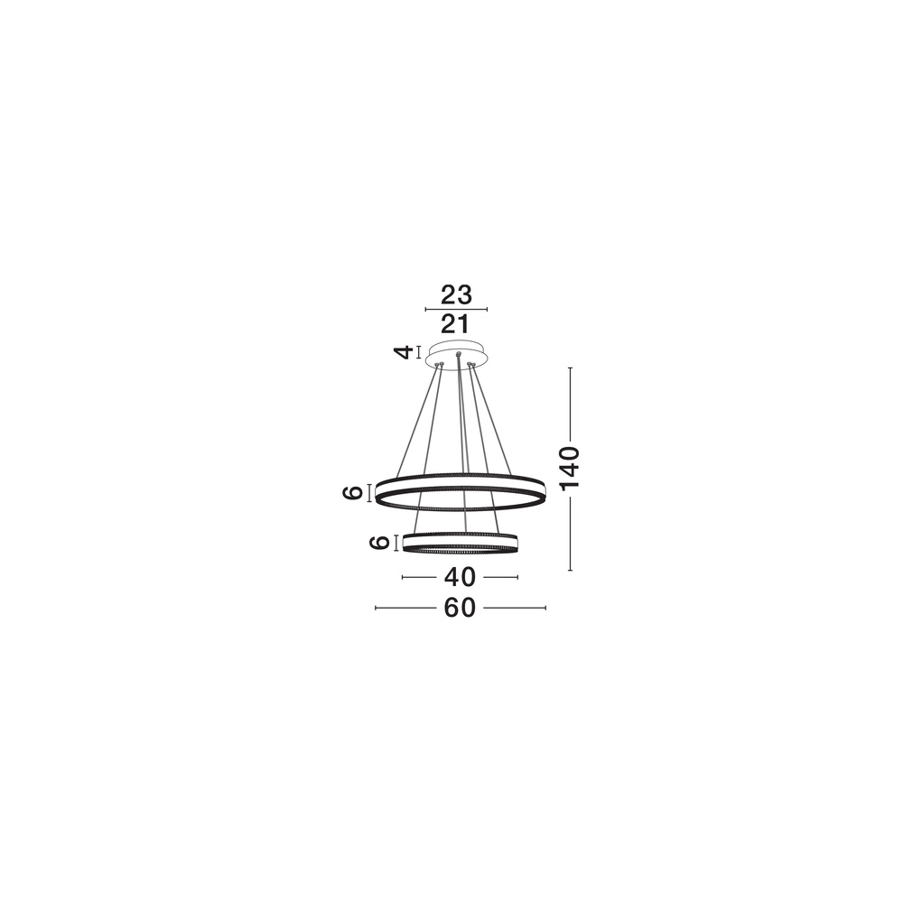Suspension design Alaro Double noir Lyora 5212017459633