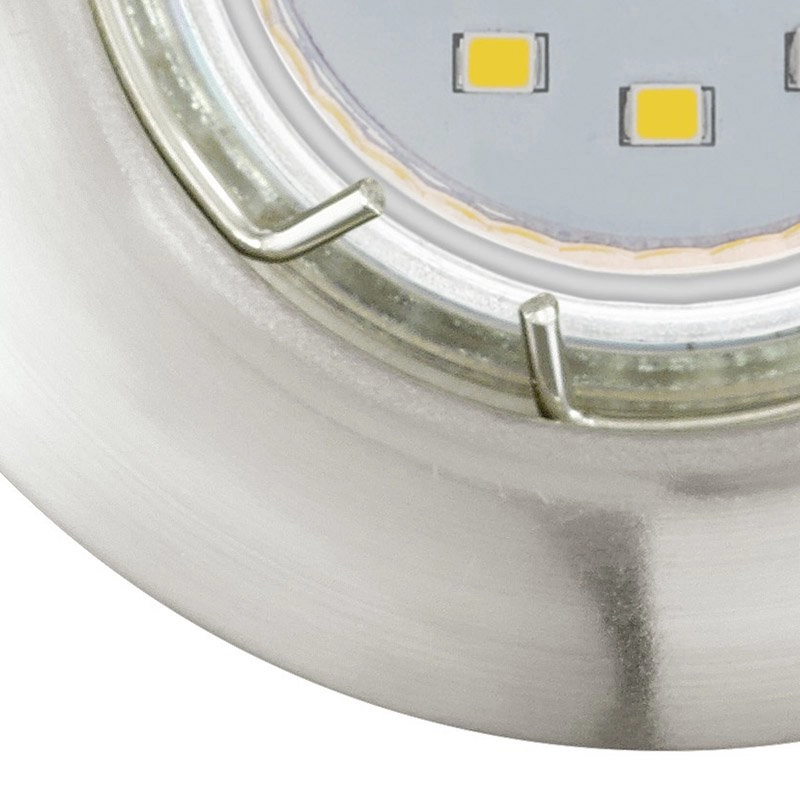 Spot LED Peneto Round 7,8 cm lot de 3 nickel mat Eglo 9002759942373