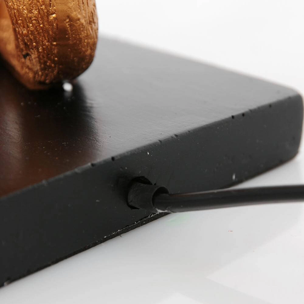 Lampe de table Animaux noir avec abat-jour paille Steinhauer 8712746172119