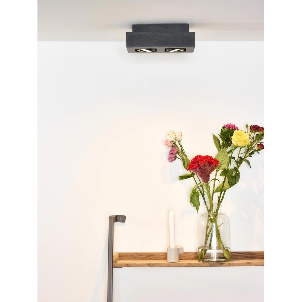 Projecteur de plafond Xirax 2 x 5W noirs Lucide 5411212092304