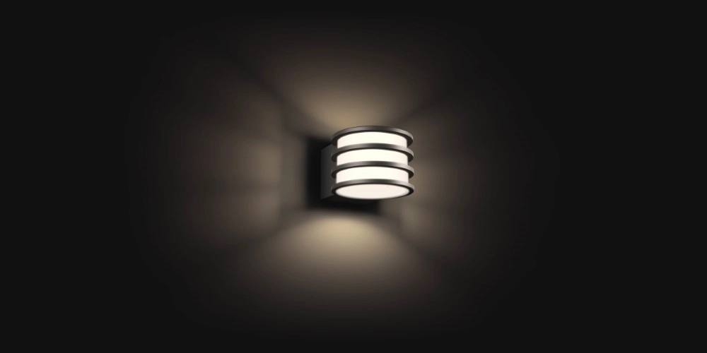 Lampe d'extérieur murale Hue Lucca anthracite Philips 8718696166048