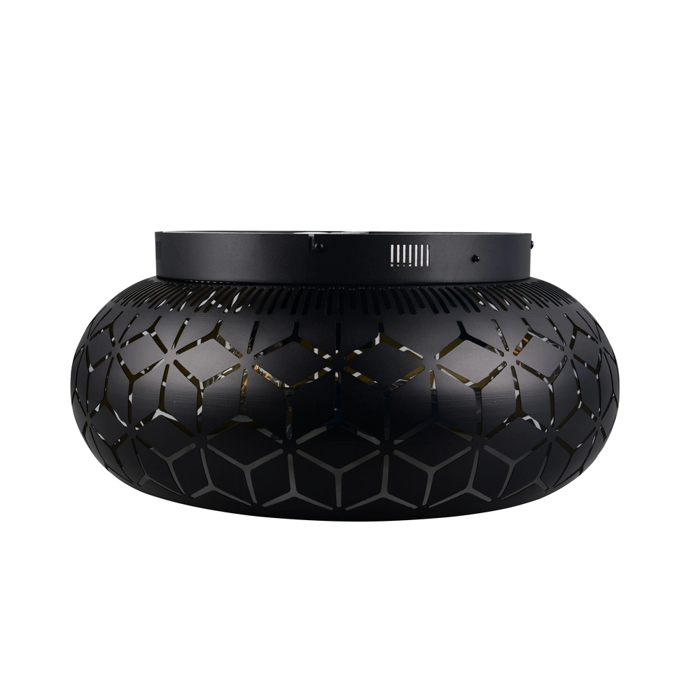 Ventilateur de plafond noir Bidar excl 3x E27 Trio 4017807643985