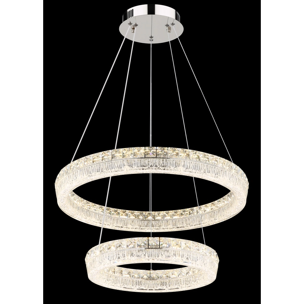 Lampe suspendue Laurel chrome Ø 60cm Globo 9007371575770