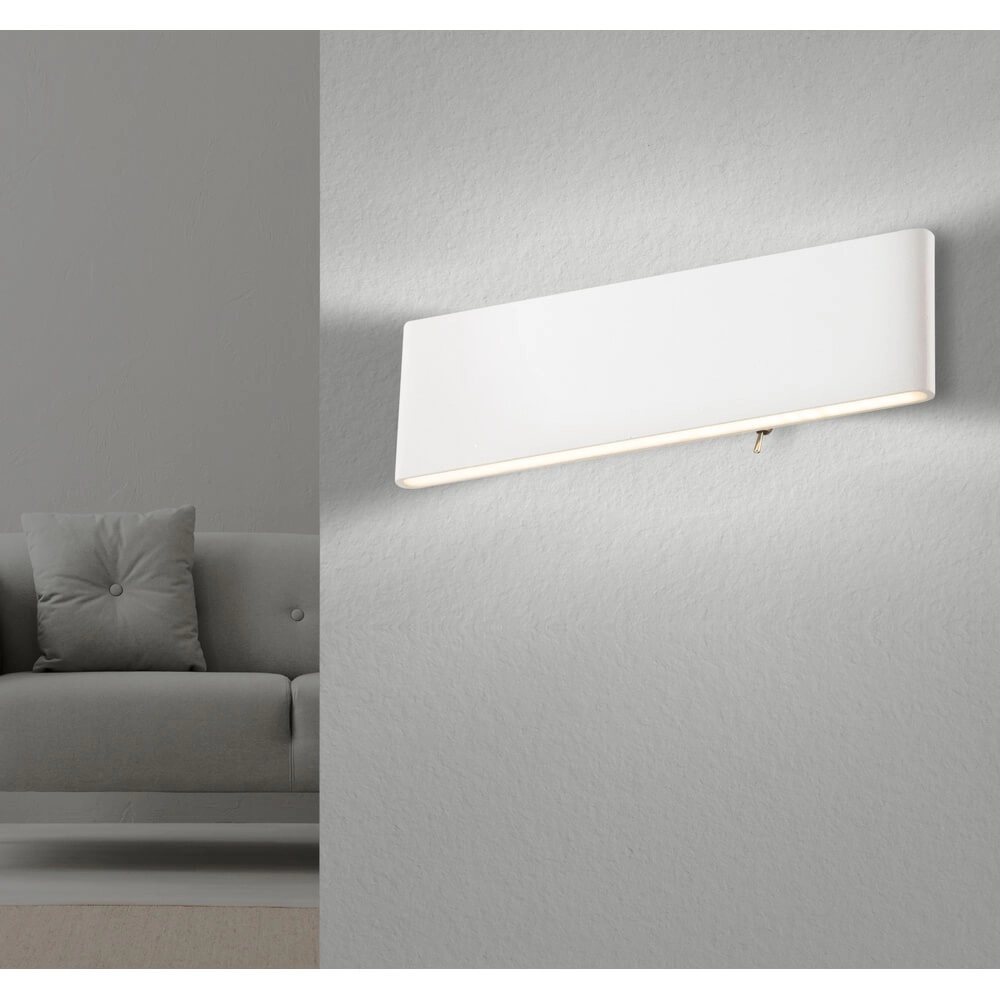 Applique murale design Siegfried M blanc avec interrupteur Globo 9007371359455