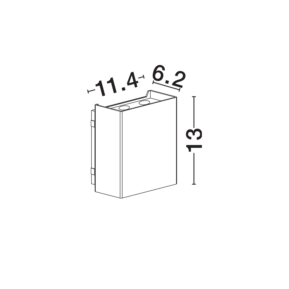 Spot monté en surface Elio anthracite 11.4cm Lyora 5212017476623