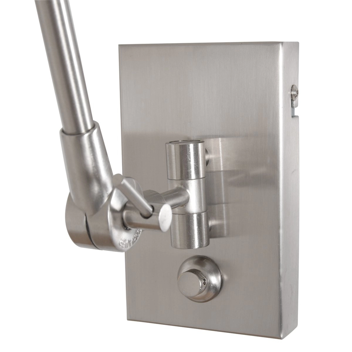 Lampe de lecture murale Prestige Chic Acier inoxydable avec abat-jour en lin blanc de 30 cm Steinhauer 8712746145786