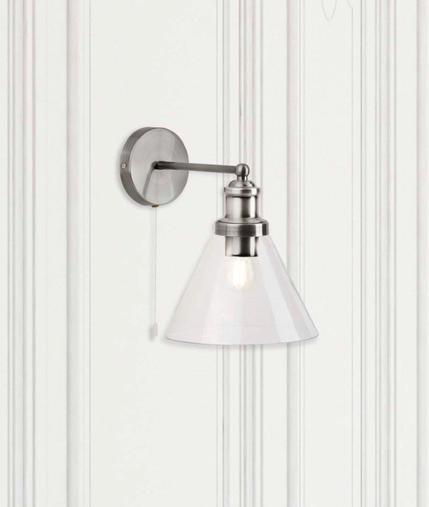 Applique Pyramid argent mat Searchlight 5053423125718