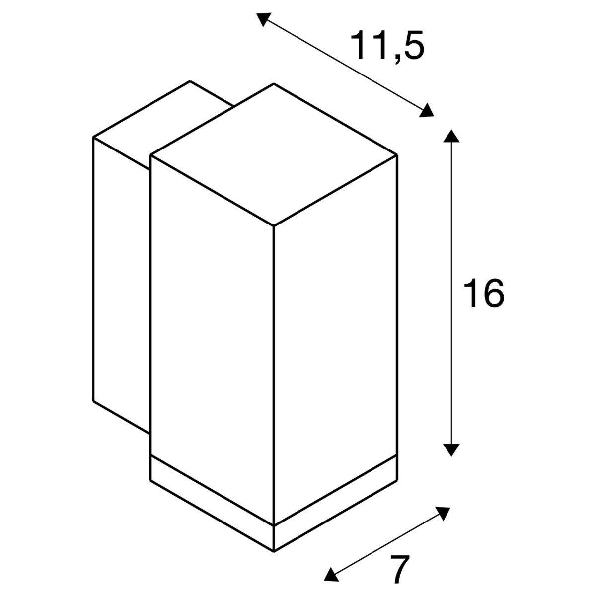 Downlighter Enola Square S SLV 4024163235730