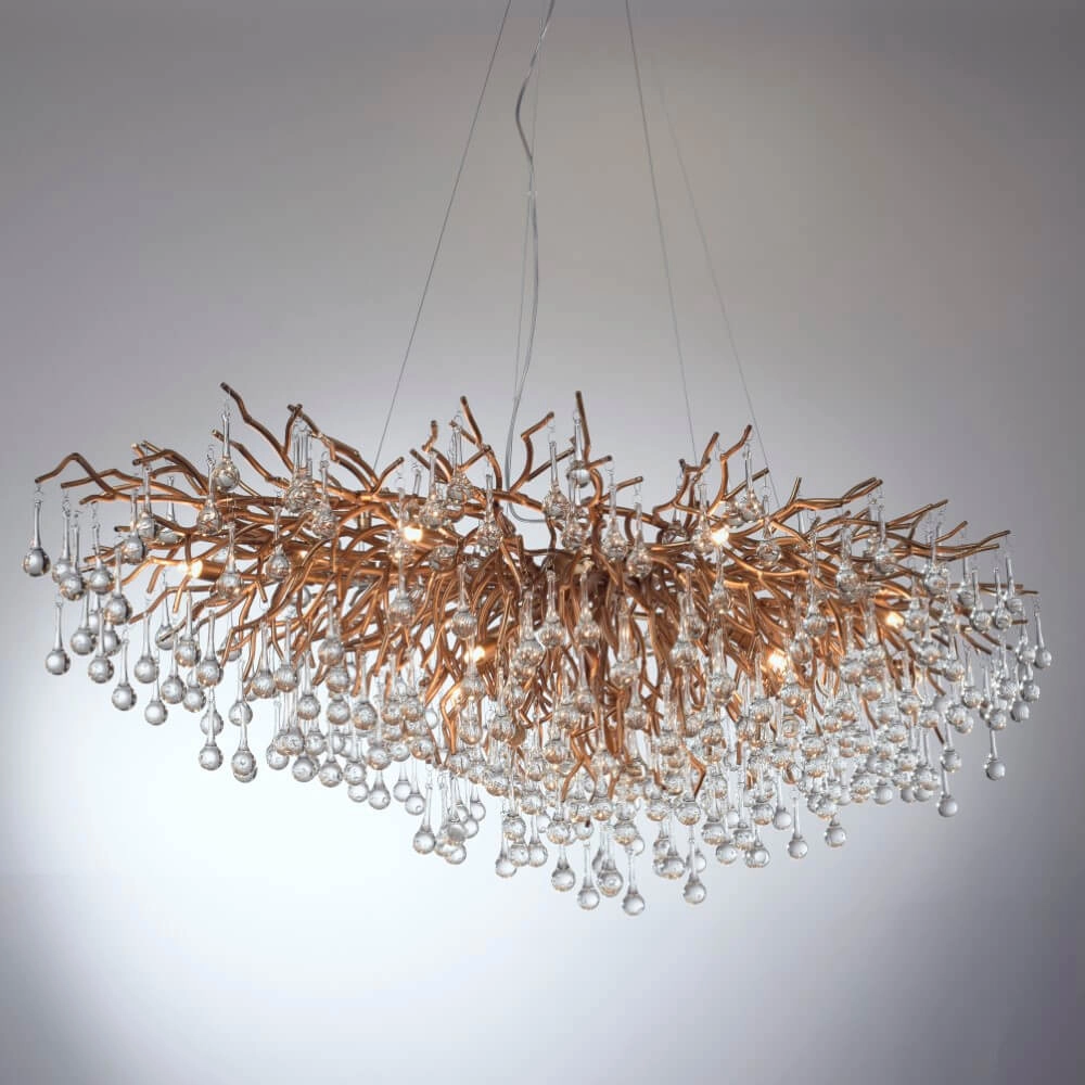 Grand lustre Icicle laiton antique Paul Neuhaus 4012248332917