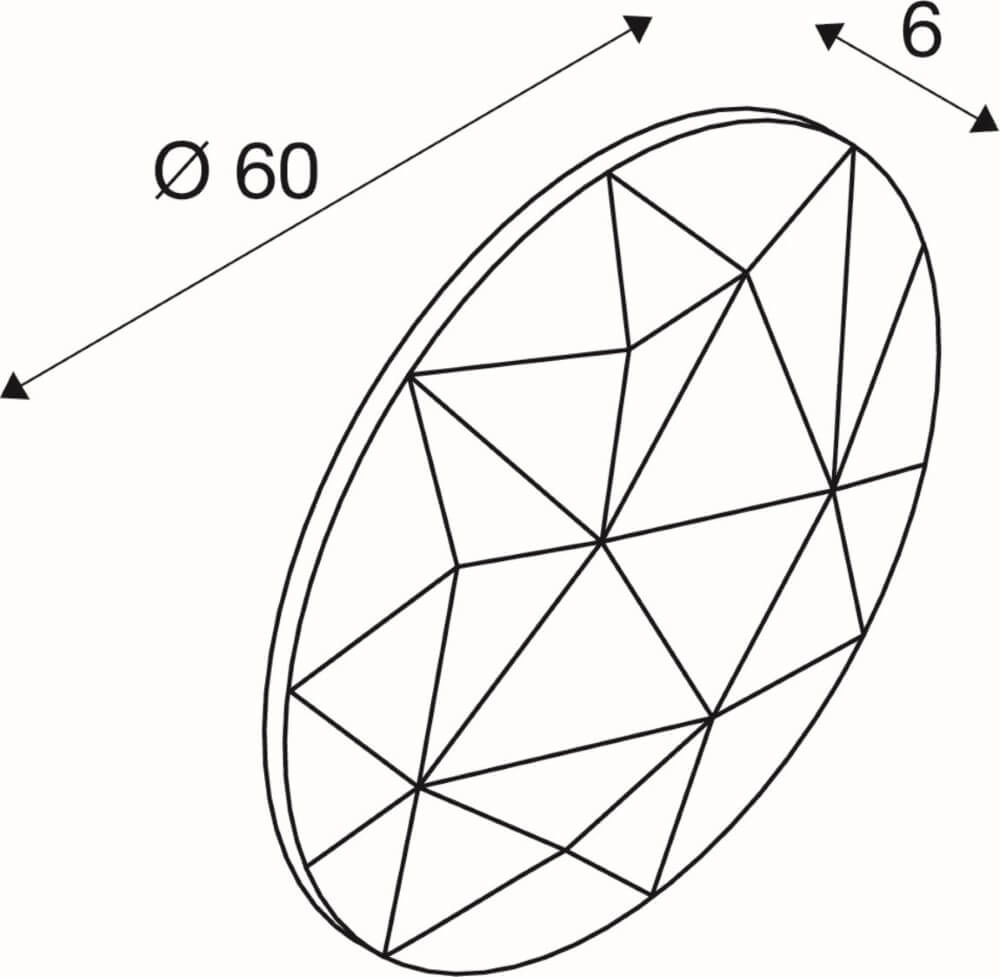 Capuche en feutre Mana Ø 60cm - beige SLV 4024163248129