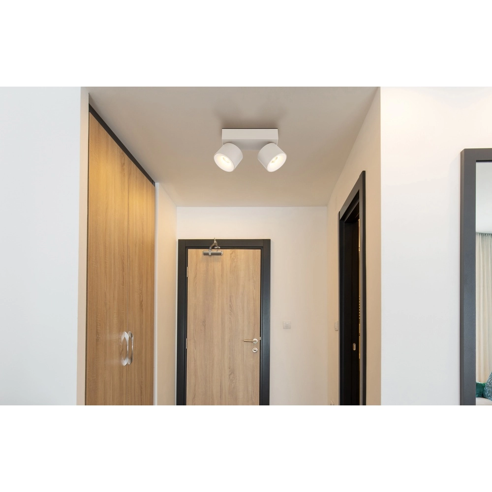 Spot de plafond à 2 lumières Rae brun sable Globo 9007371578863