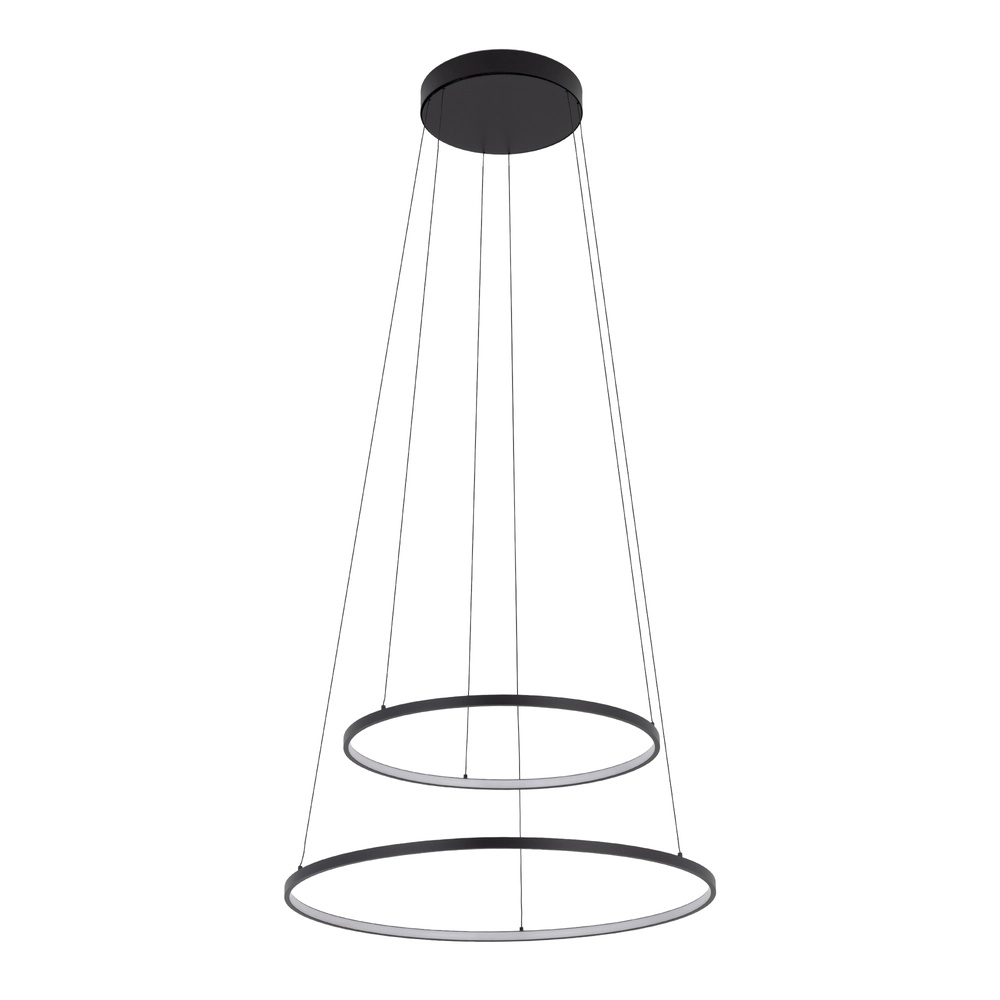 Lampe pendante de conception Circolo Led noir Ø 60 cm Lyora 5903139116473