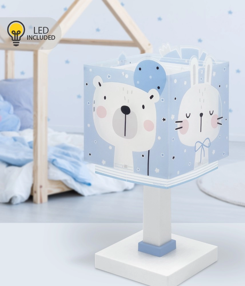 Lampe de table pour chambre d’enfant Baby Jungle bleu Dalber 8420406002408