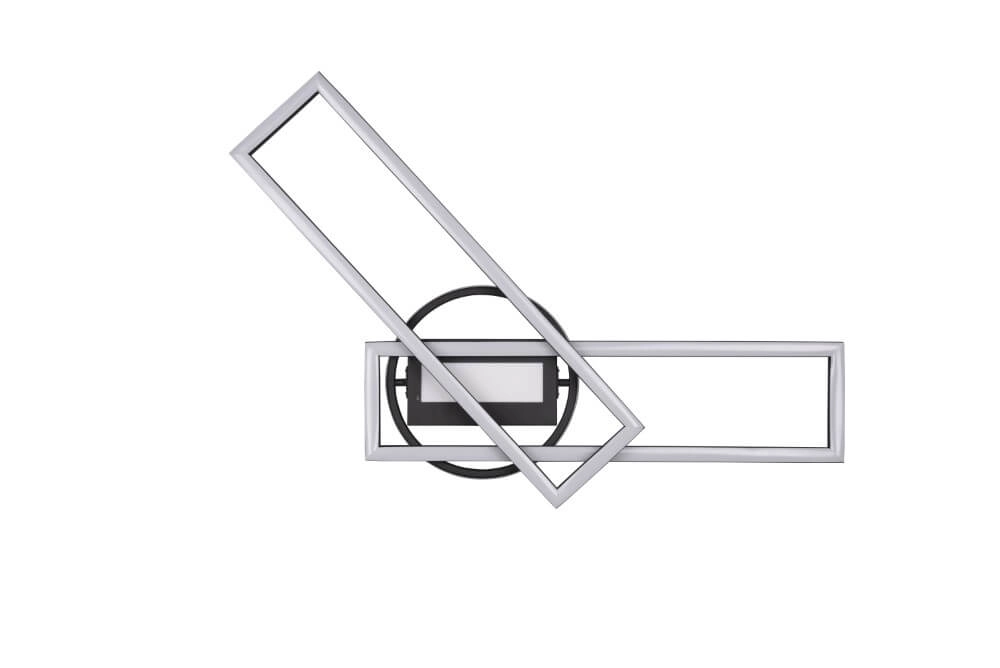 Plafonnier LED orientable Twister noir Trio 4017807540581