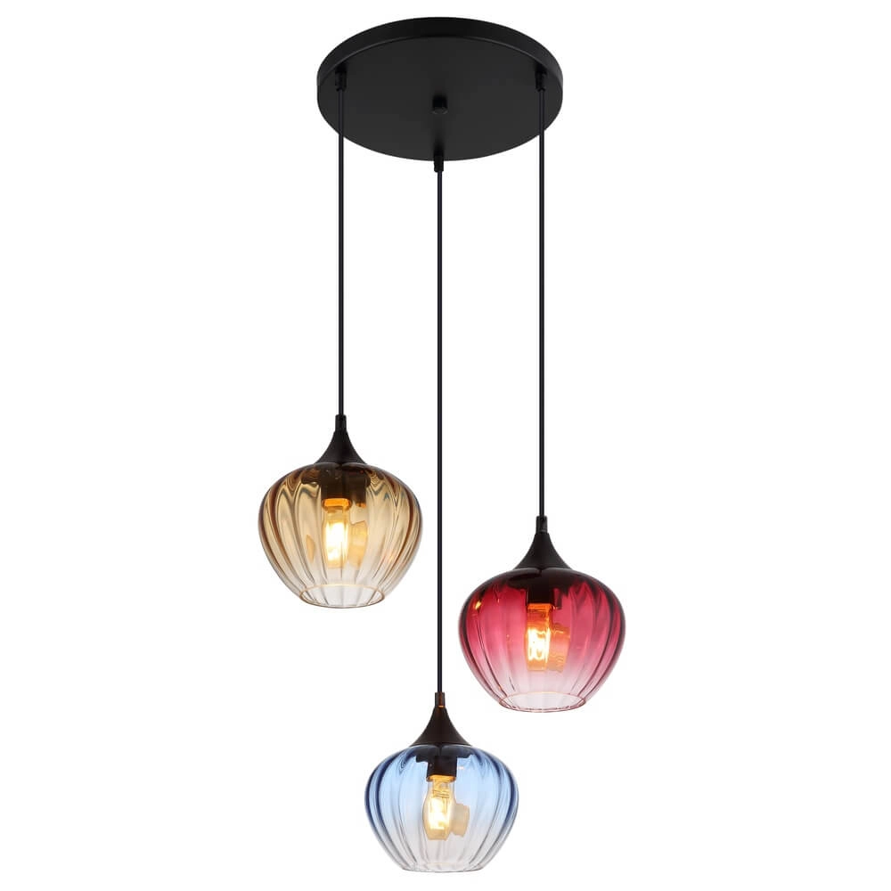 Suspension Sander 3 lumières rondes Suspension Sander 3 lumières rondes