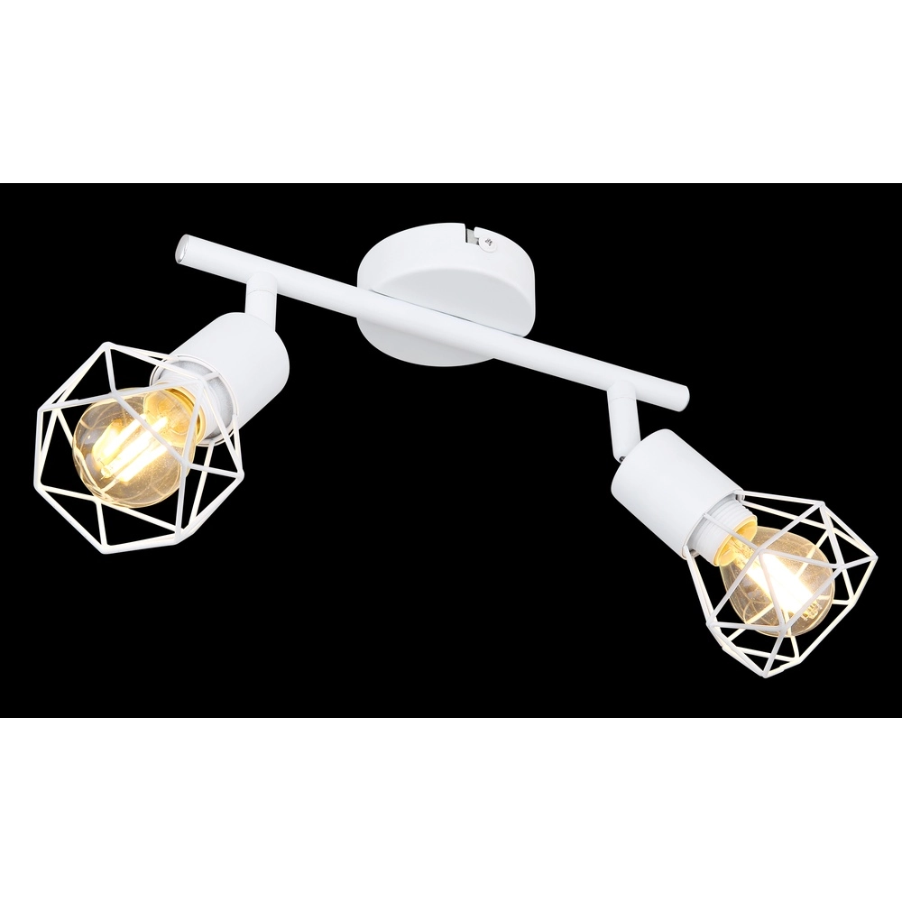 Lampe de plafond Xara I Blanc à deux lumières Globo 9007371412983