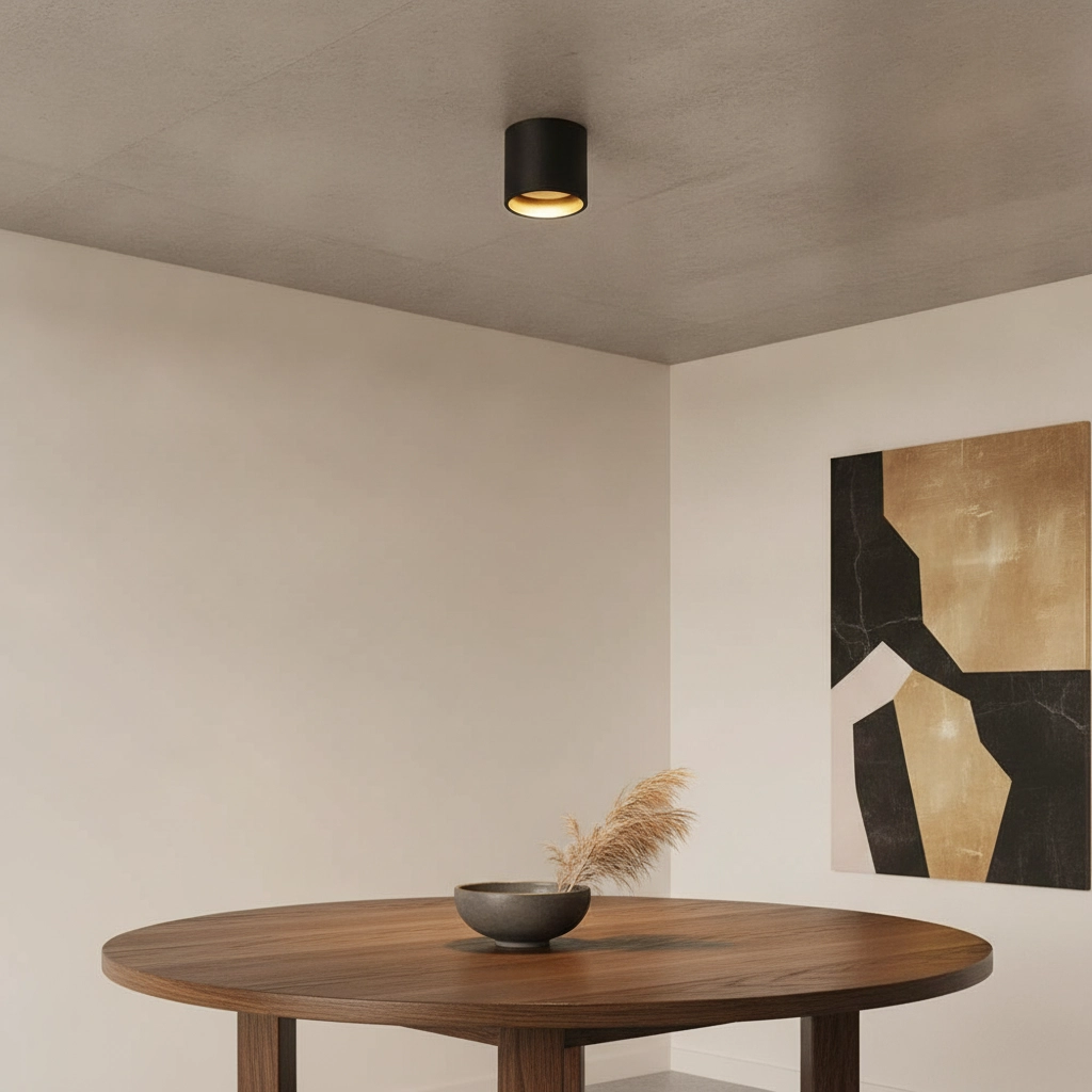 Projecteur de salle de bain Ormond Noir avec or à l’intérieur